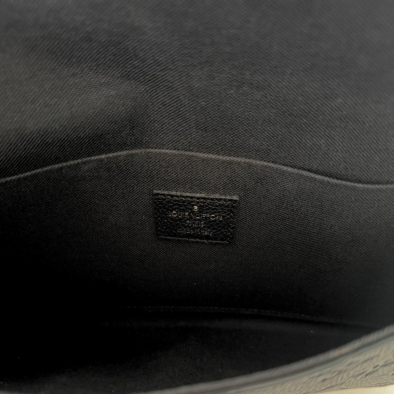 Louis Vuitton Louis Vuitton Félicie Pochette Empreinte Leder schwarz Fullset / sehr gut Zwart