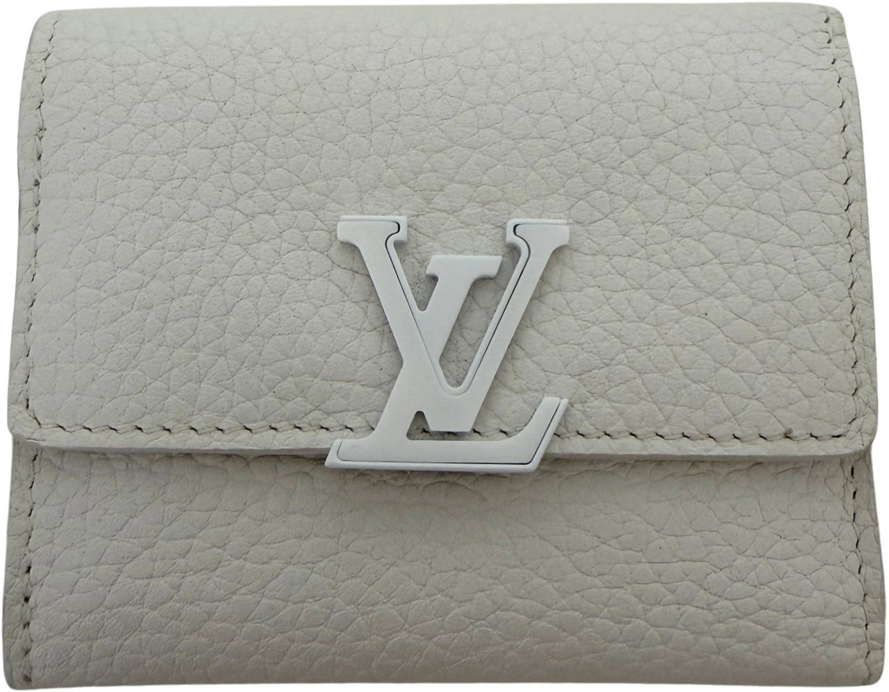 Louis Vuitton Louis Vuitton Capucines XS Geldbörse Off White / neuwertig Wit