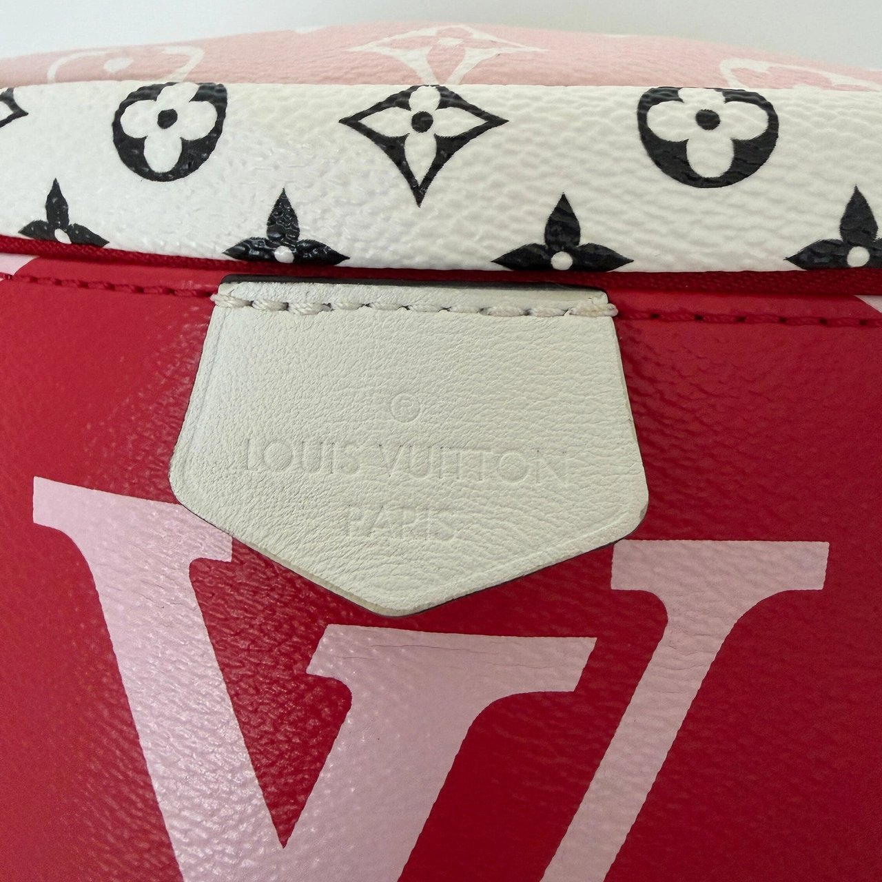 Louis Vuitton Louis Vuitton Bumbag M44575 Monogram Giant Rot / neuwertig Rood