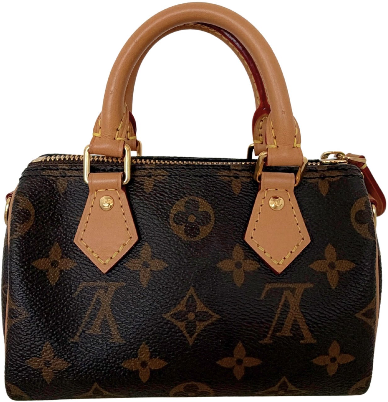 Louis Vuitton Louis Vuitton Nano Speedy Monogram Canvas brown 2023 M81085 Bruin