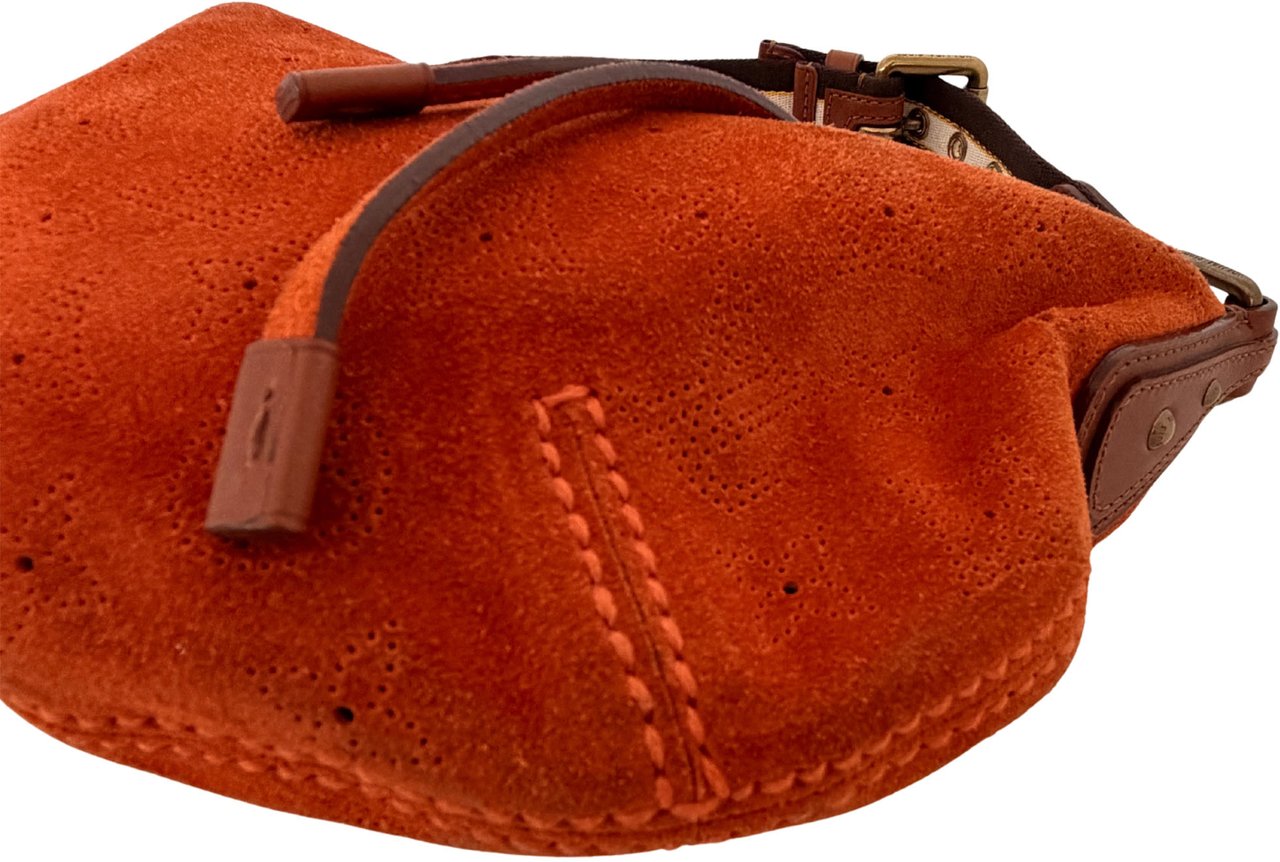 Louis Vuitton Louis Vuitton Limited Edition Orange Monogram Suede Onatah PM Bag / neuwertig Oranje