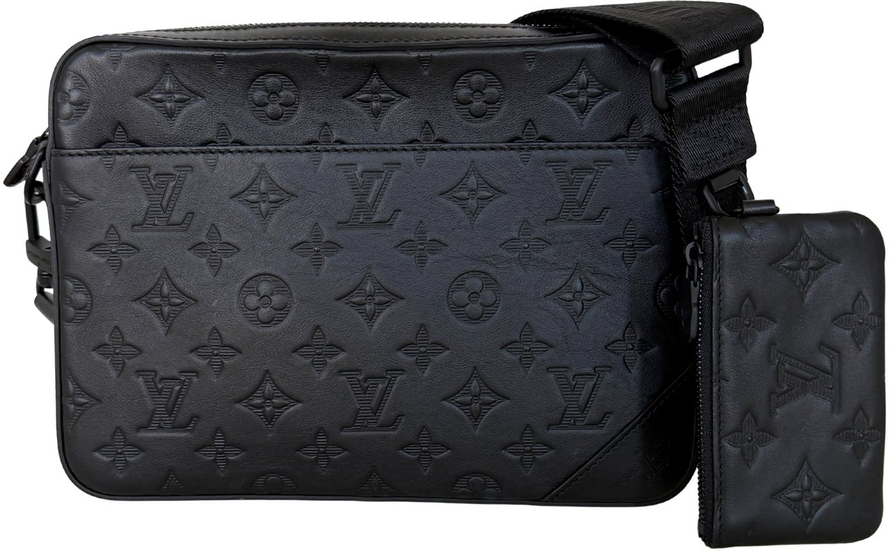 Louis Vuitton Louis Vuitton Duo Messenger Bag Schwarz Fullset M69827 / sehr gut Zwart