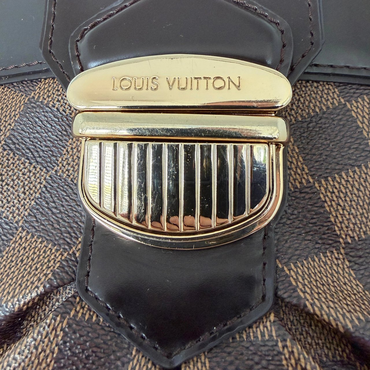 Louis Vuitton Sistina GM Damier Ebene / very good Bruin