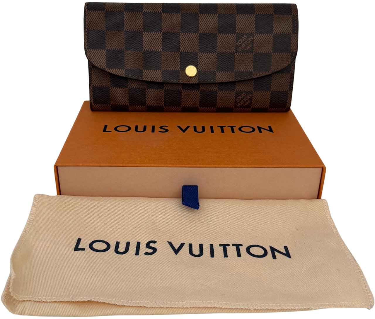 Louis Vuitton Emilie Wallet Monogram Canvas Bruin