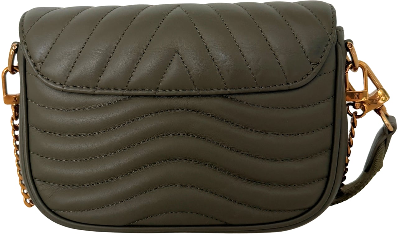 Louis Vuitton New Wave Multi Pochette Leather khaki Groen