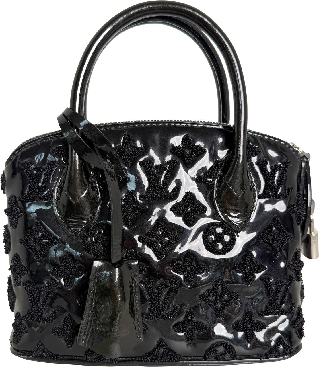 Louis Vuitton Lockit BB Bag Limited Edition 2012 Patent Leather Black / very good Zwart