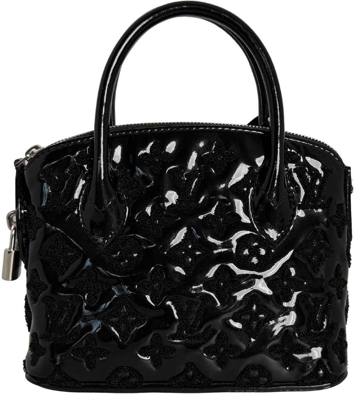 Louis Vuitton Lockit BB Bag Limited Edition 2012 Patent Leather Black / very good Zwart