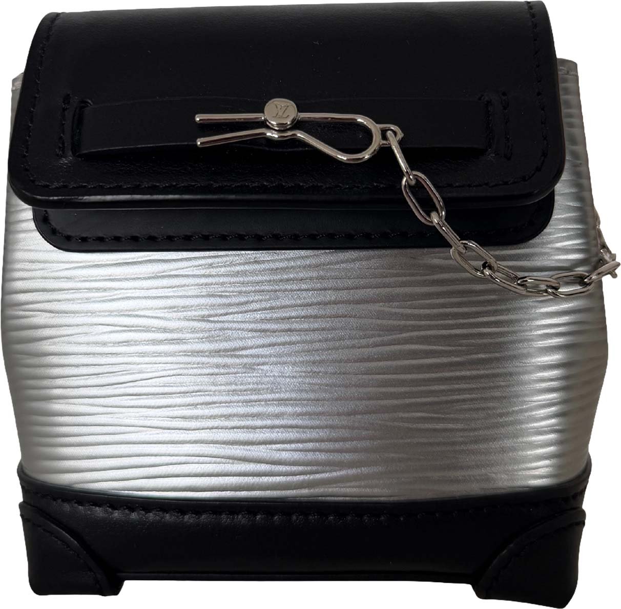 Louis Vuitton Epi Micro Steamer silver black Divers