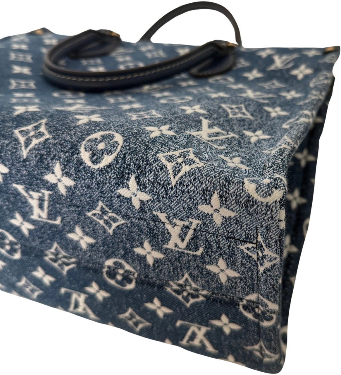 Louis Vuitton Louis Vuitton Onthego MM bleu Denim M59608 Fullset / neuwertig Blauw