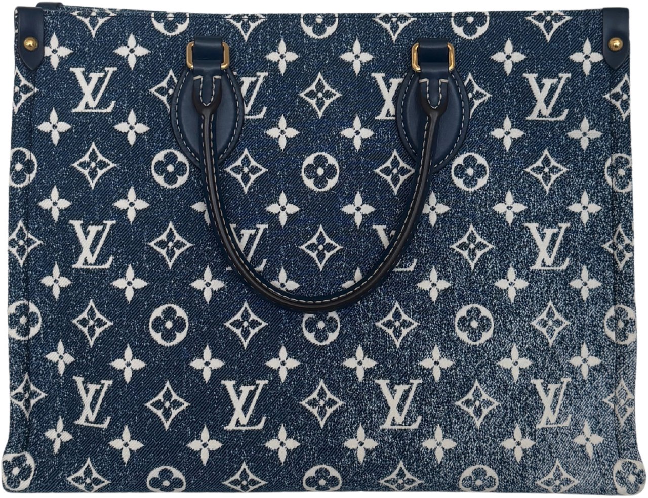 Louis Vuitton Louis Vuitton Onthego MM bleu Denim M59608 Fullset / neuwertig Blauw