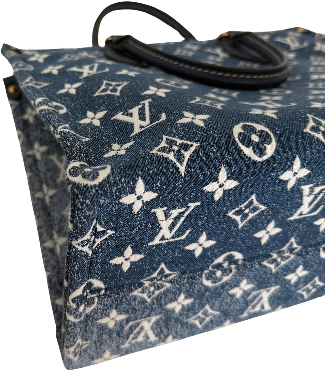 Louis Vuitton Louis Vuitton Onthego MM bleu Denim M59608 Fullset / neuwertig Blauw