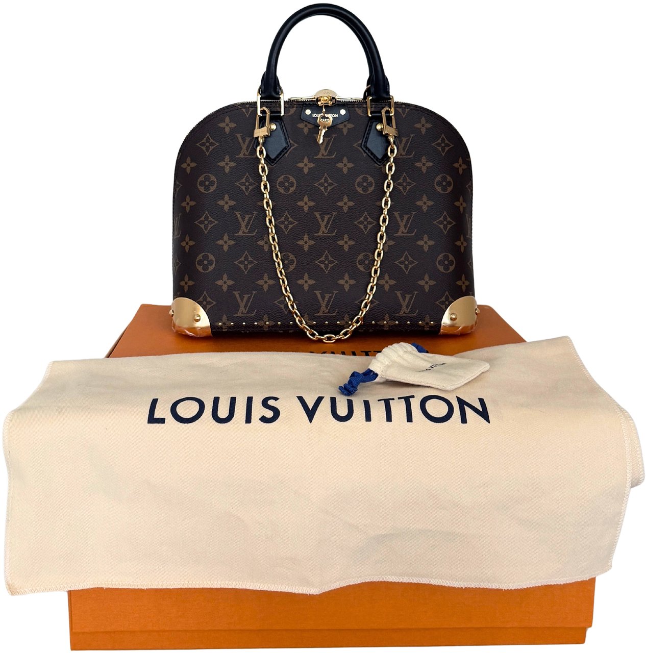 Louis Vuitton Louis Vuitton Alma Trunk PM M27216 Full Set Bruin