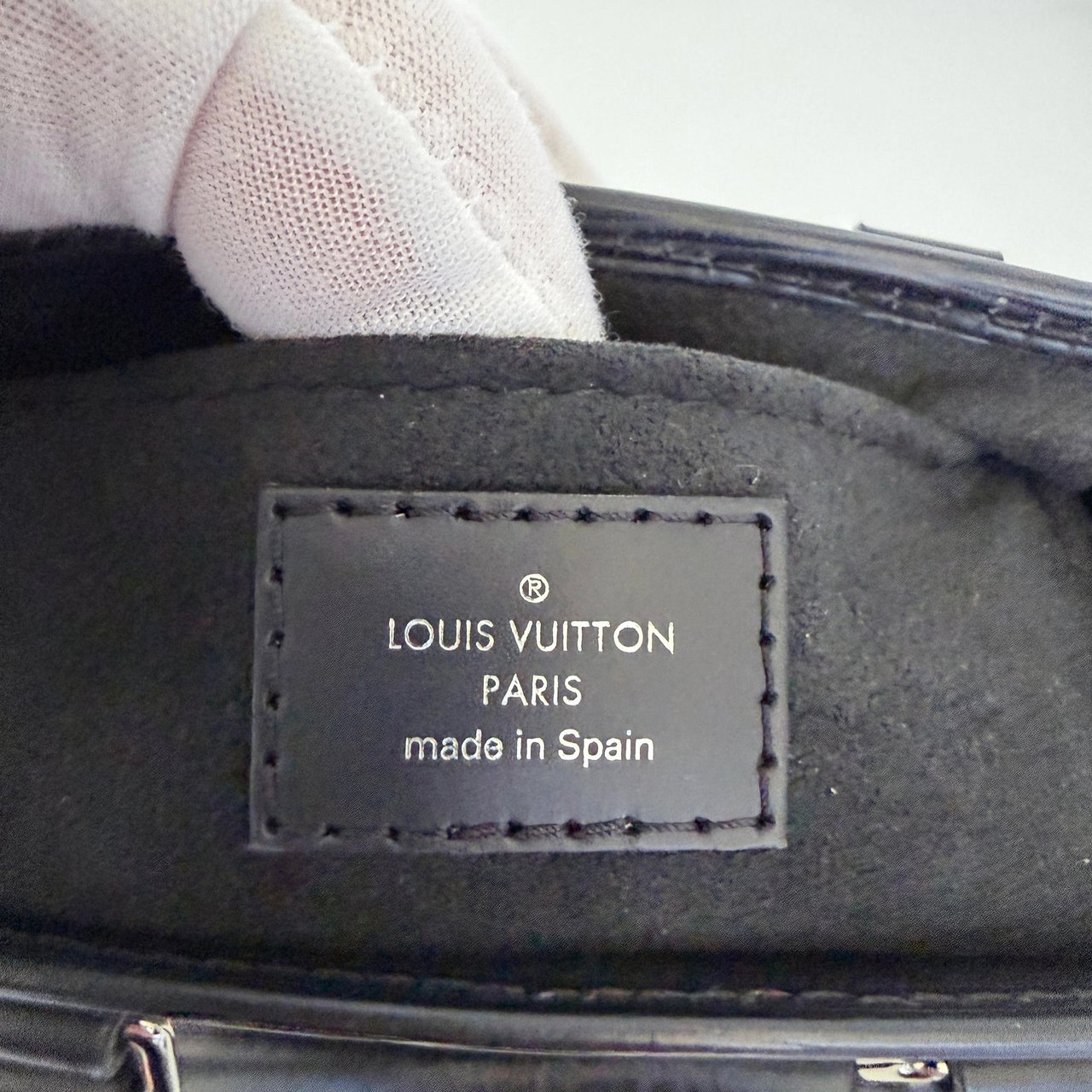 Louis Vuitton Louis Vuitton Petit Sac Plat Epi Leather Black M81238 Full Set Zwart