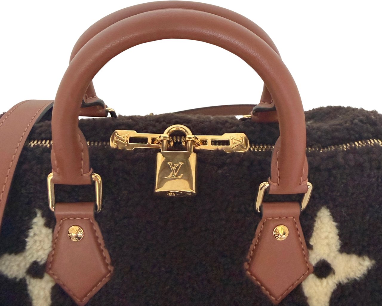 Louis Vuitton Monogram Teddy Speedy Bandouliere 25 M55422 Bruin