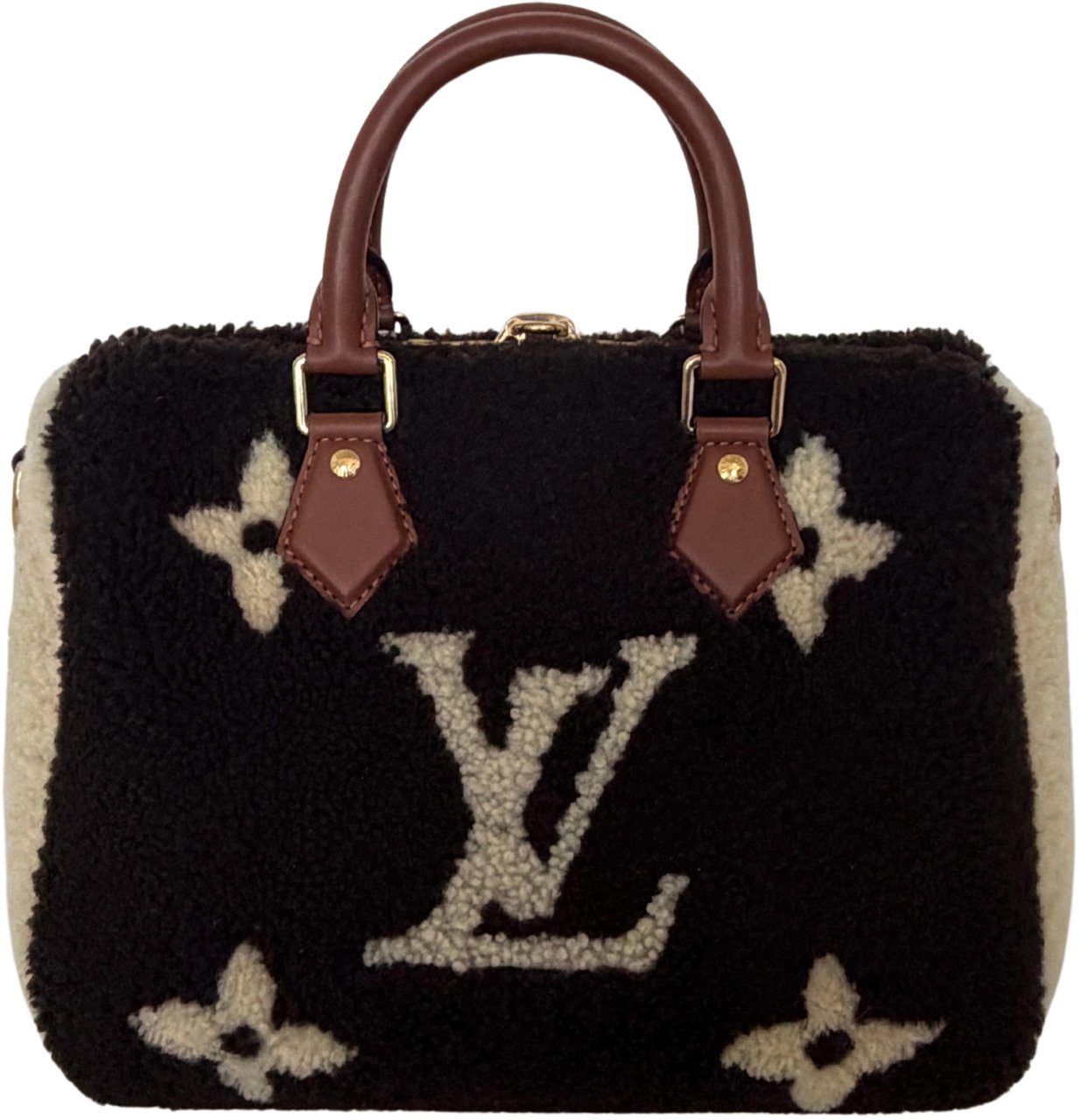 Louis Vuitton Monogram Teddy Speedy Bandouliere 25 M55422 Bruin