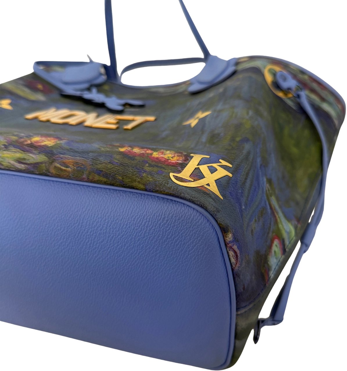 Louis Vuitton Louis Vuitton x Jeff Koons Neverfull MM Masters Monet Full Set / Mint Condition Blauw
