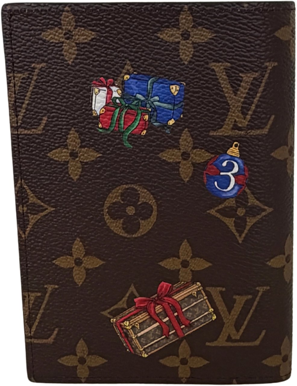 Louis Vuitton Vivienne 2025 Passport Cover Monogram Iced Gold Full Set / mint condition Bruin