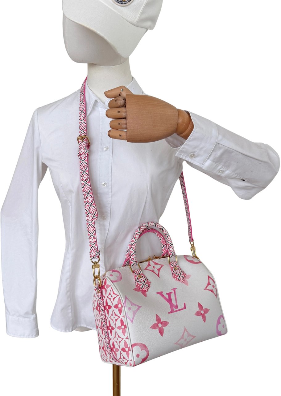 Louis Vuitton Speedy 25 By the Pool M23073 Full Set Roze