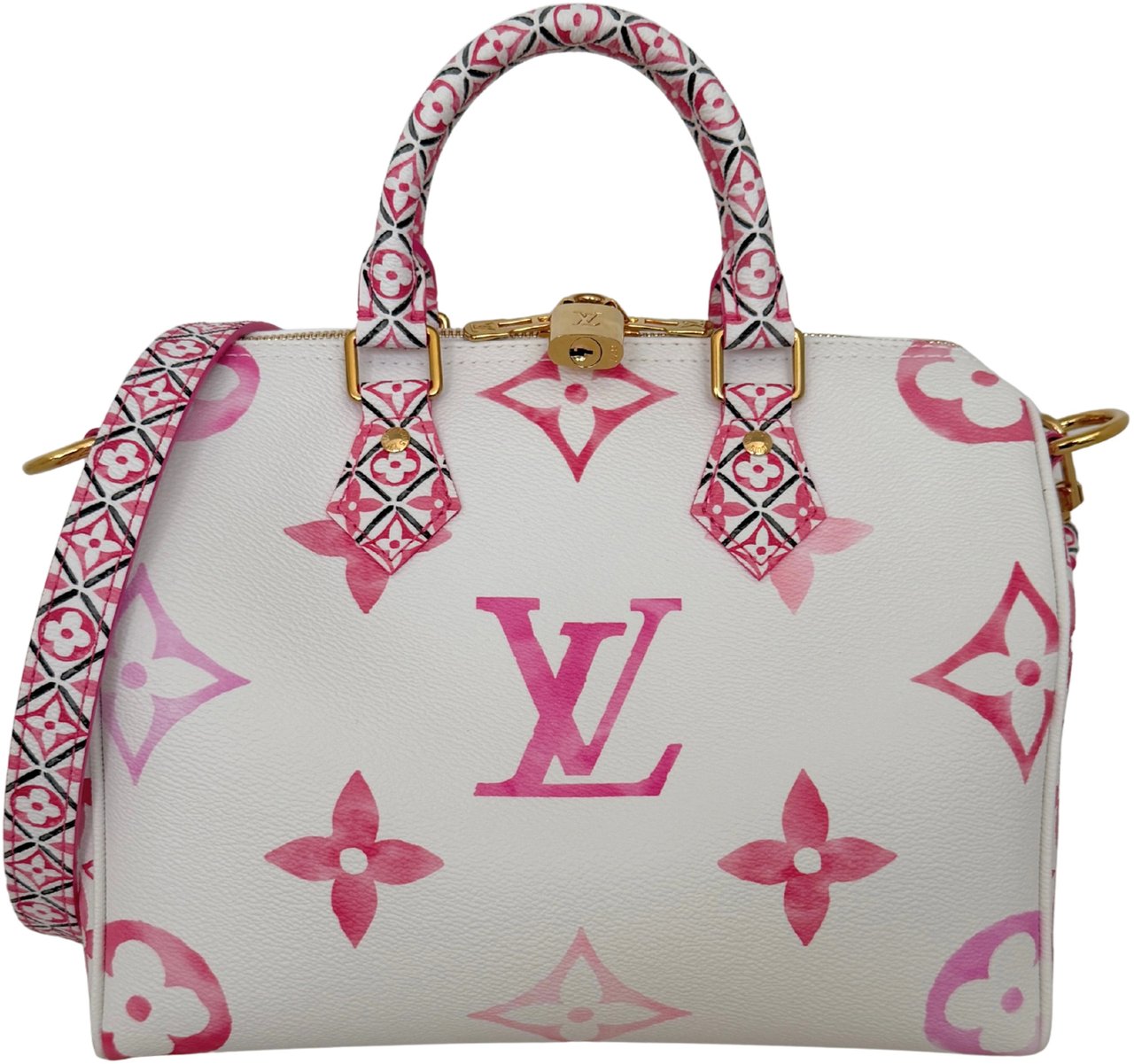 Louis Vuitton Speedy 25 By the Pool M23073 Full Set Roze