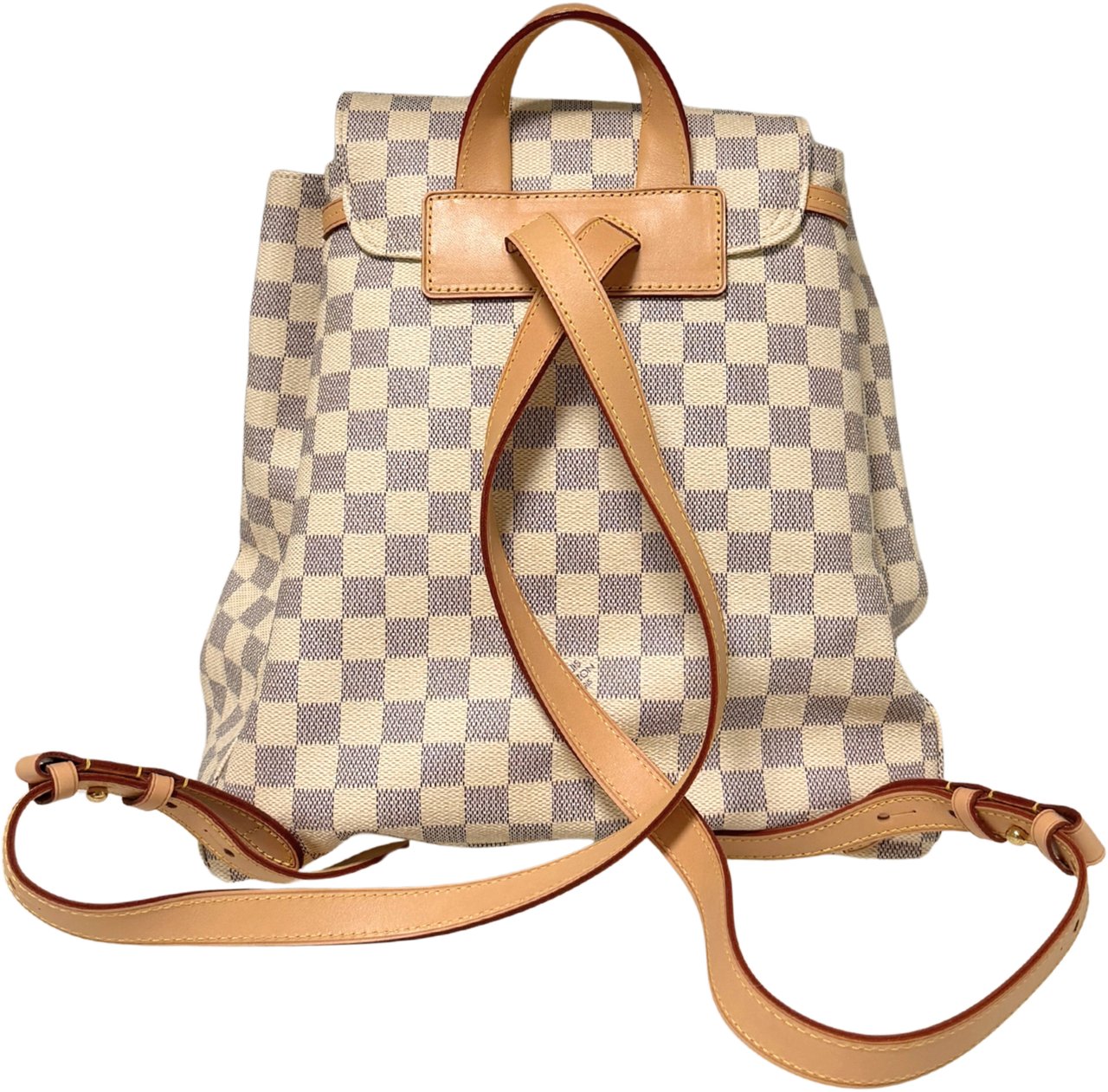 Louis Vuitton Louis Vuitton Sperone Backpack Damier Azur N41578 Beige
