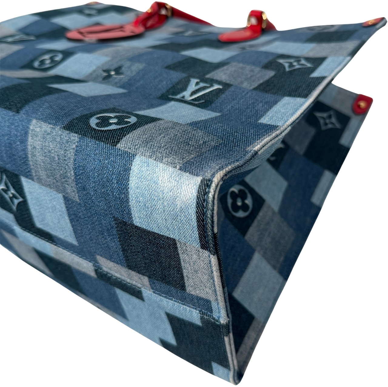 Louis Vuitton Onthego GM Denim Shopper M44992 / very good Blauw
