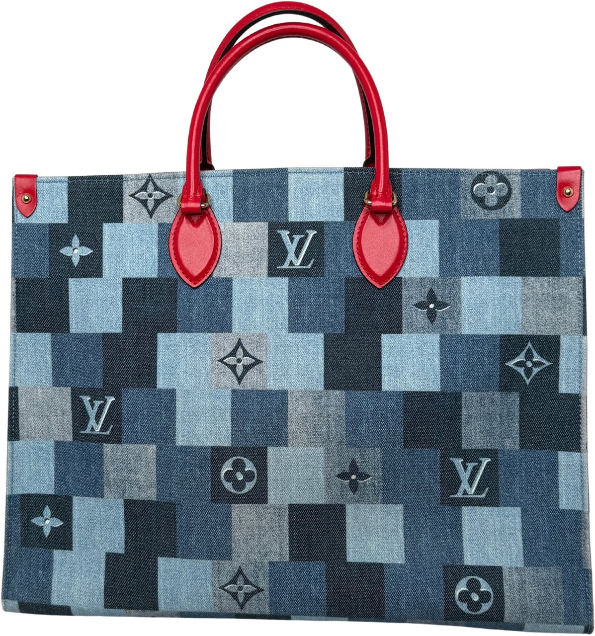 Louis Vuitton Onthego GM Denim Shopper M44992 / very good Blauw