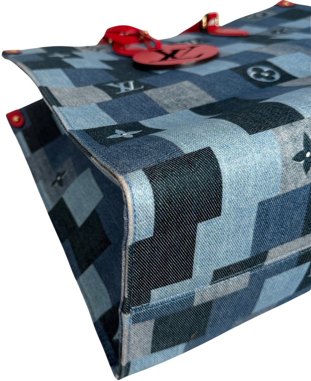Louis Vuitton Onthego GM Denim Shopper M44992 / very good Blauw