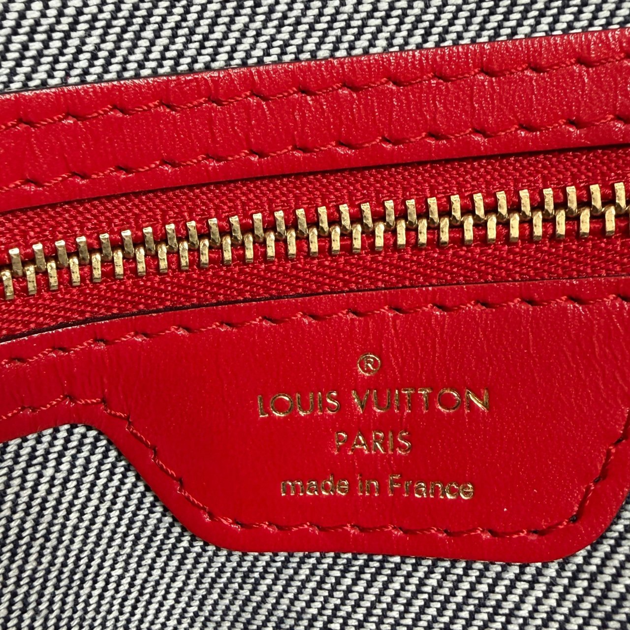 Louis Vuitton Onthego GM Denim Shopper M44992 / very good Blauw
