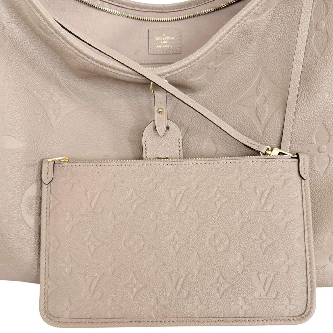 Louis Vuitton CarryAll MM Leder Tourerelle M46292 Fullset / sehr gut Grijs