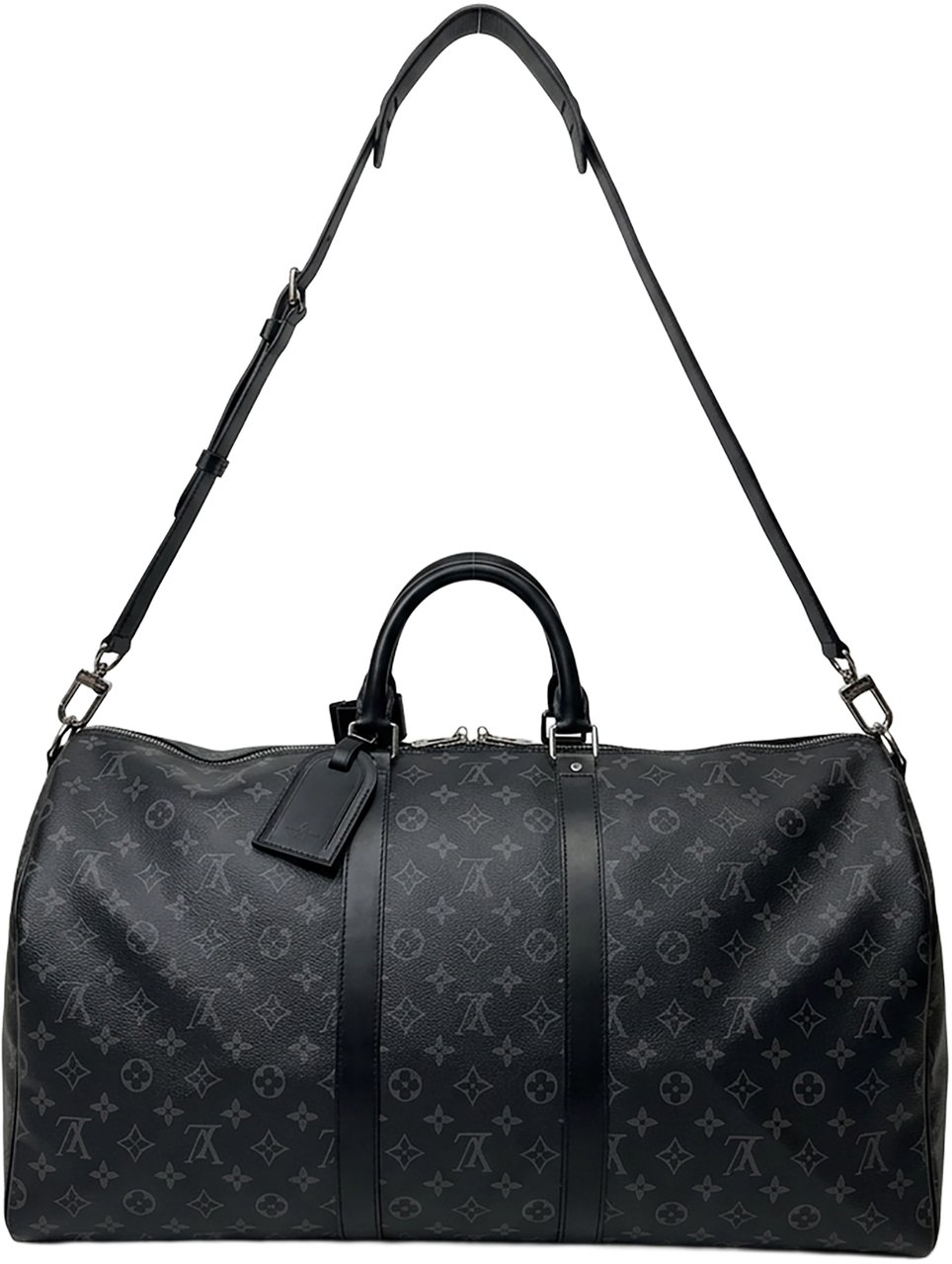 Louis Vuitton Keepall 55 Monogram Eclipse M40605 / sehr gut Grijs