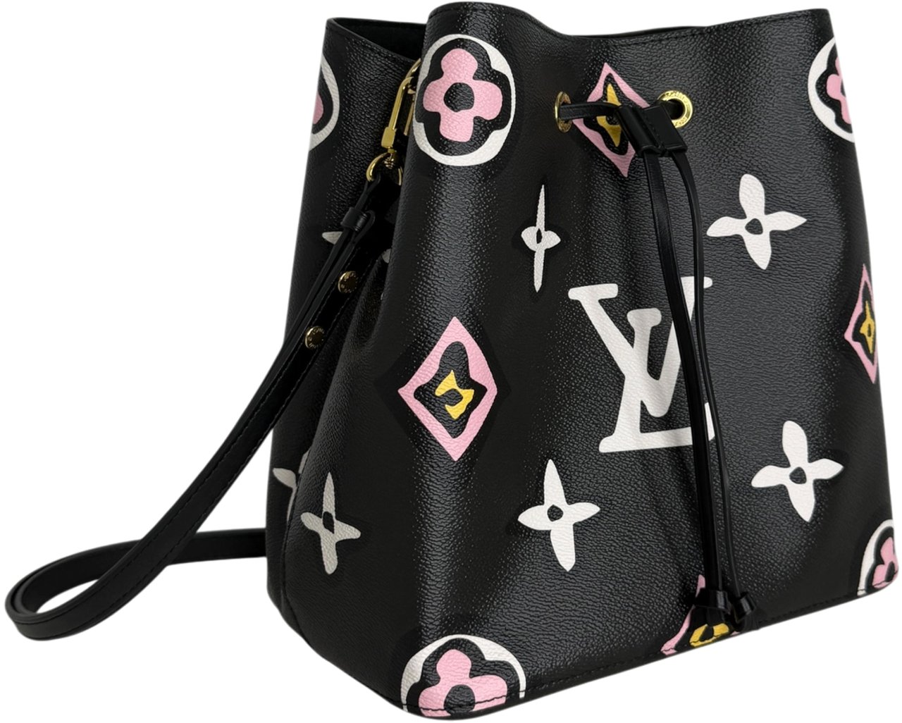 Louis Vuitton NéoNoé MM Giant Wild At Heart Fullset / neuwertig Zwart