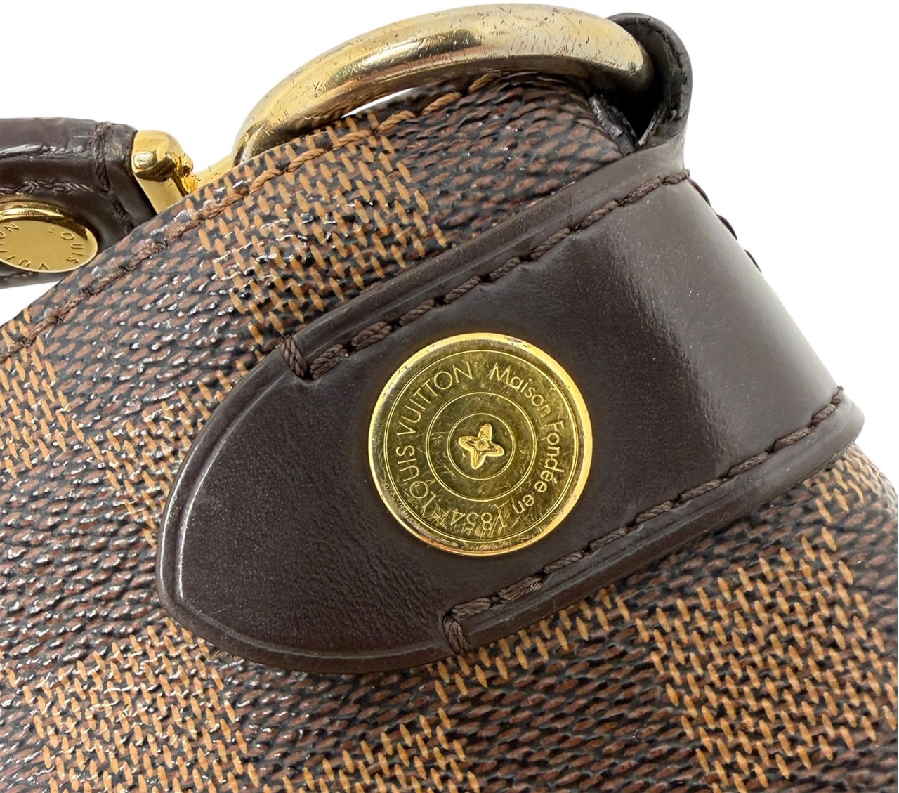 Louis Vuitton Duomo Hobo Bag Damier Ebene Fullset / gut Bruin