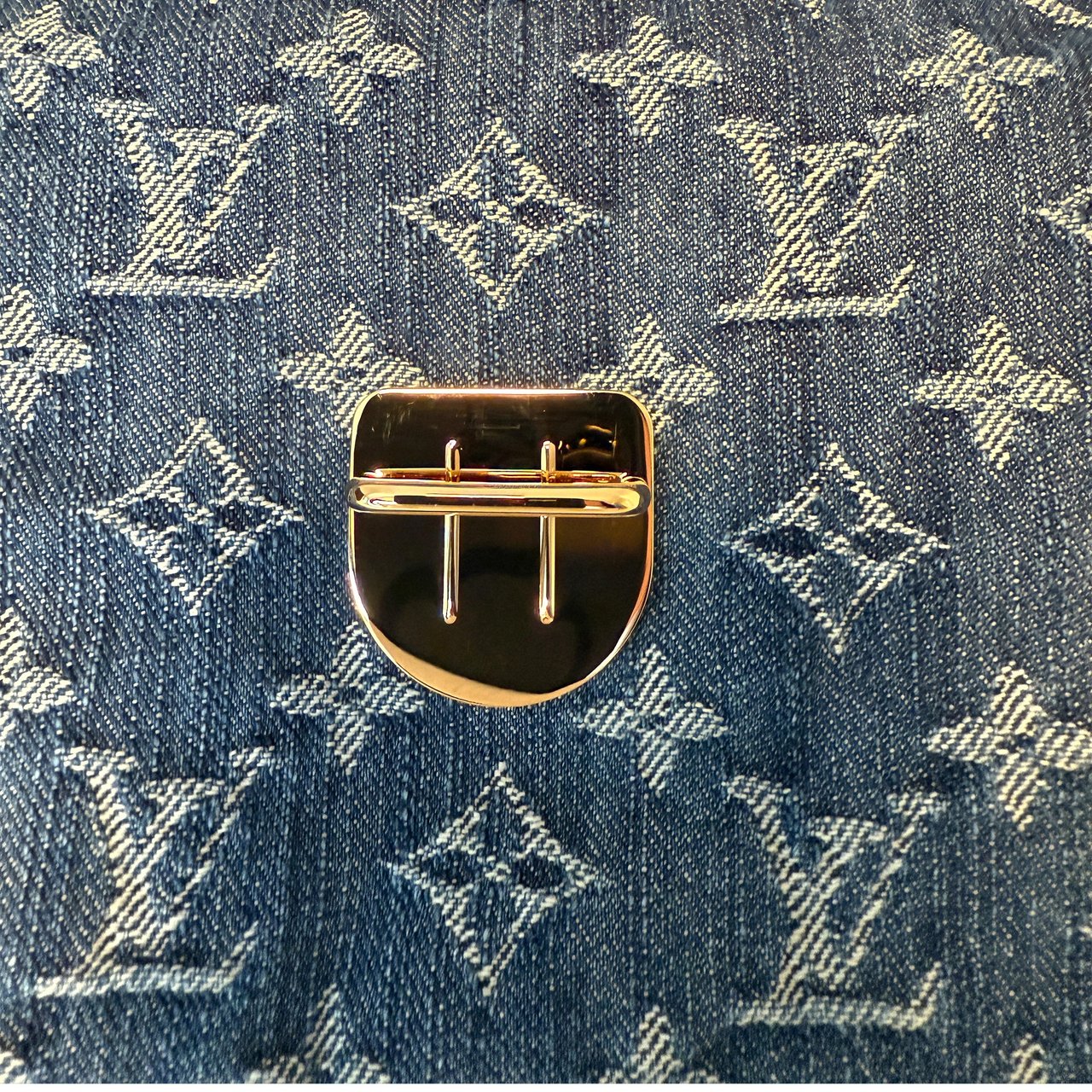Louis Vuitton Pochette Plate Denim M95007 Fullset /neuwertig Blauw