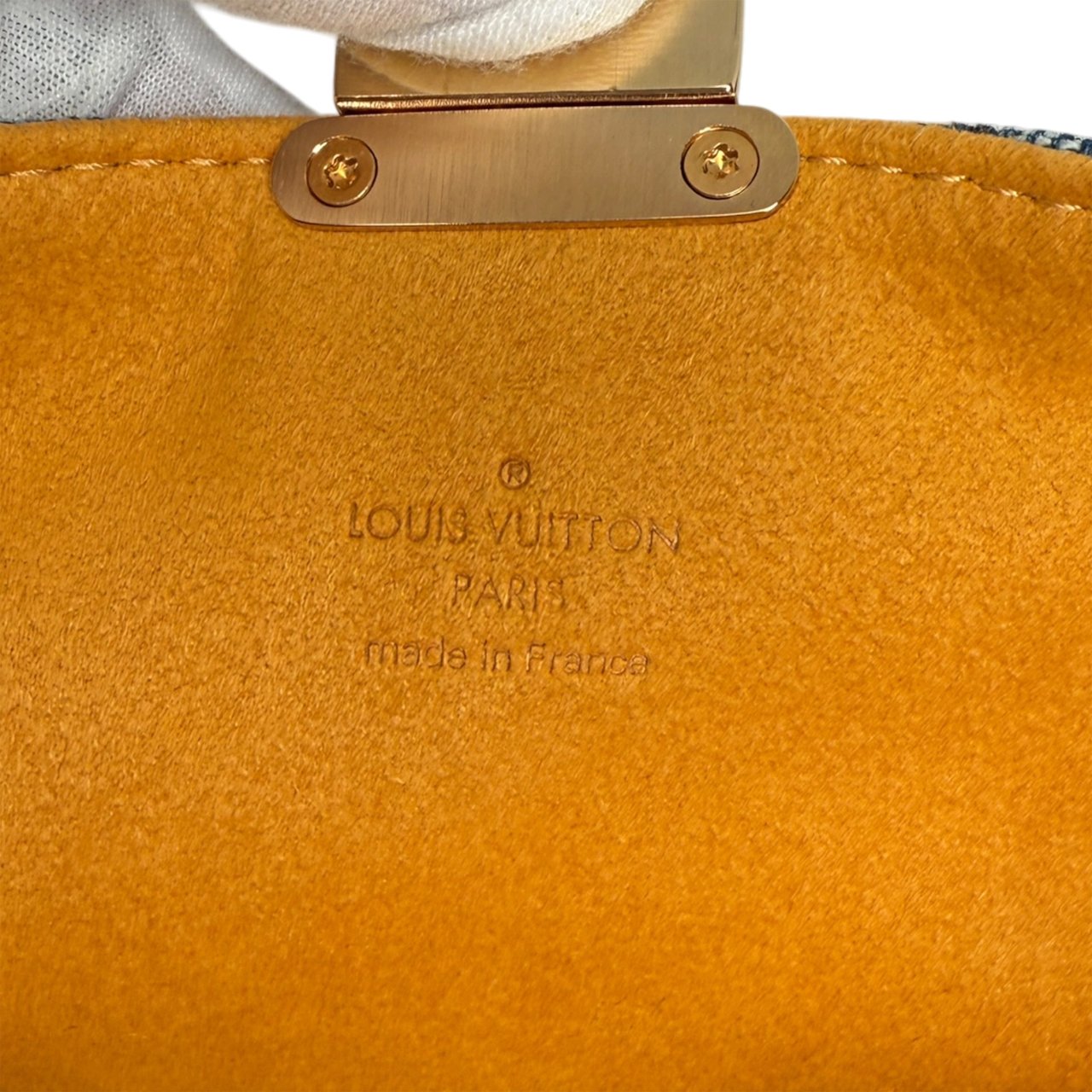 Louis Vuitton Pochette Plate Denim M95007 Fullset /neuwertig Blauw