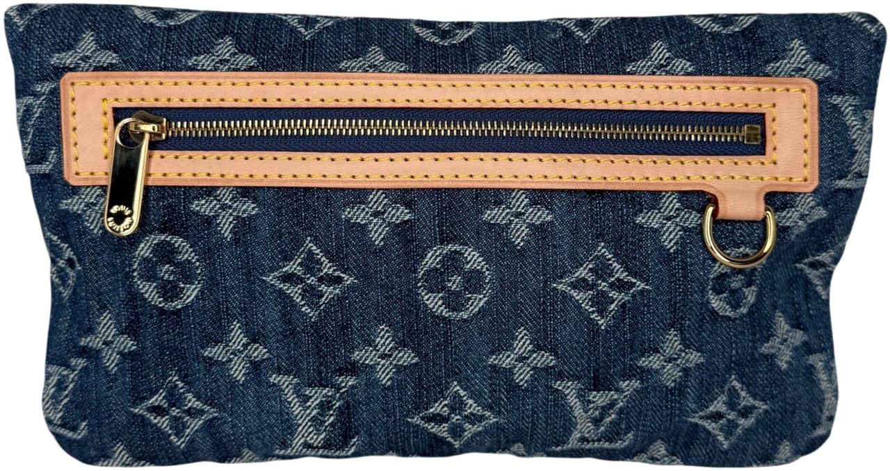 Louis Vuitton Pochette Plate Denim M95007 Fullset /neuwertig Blauw