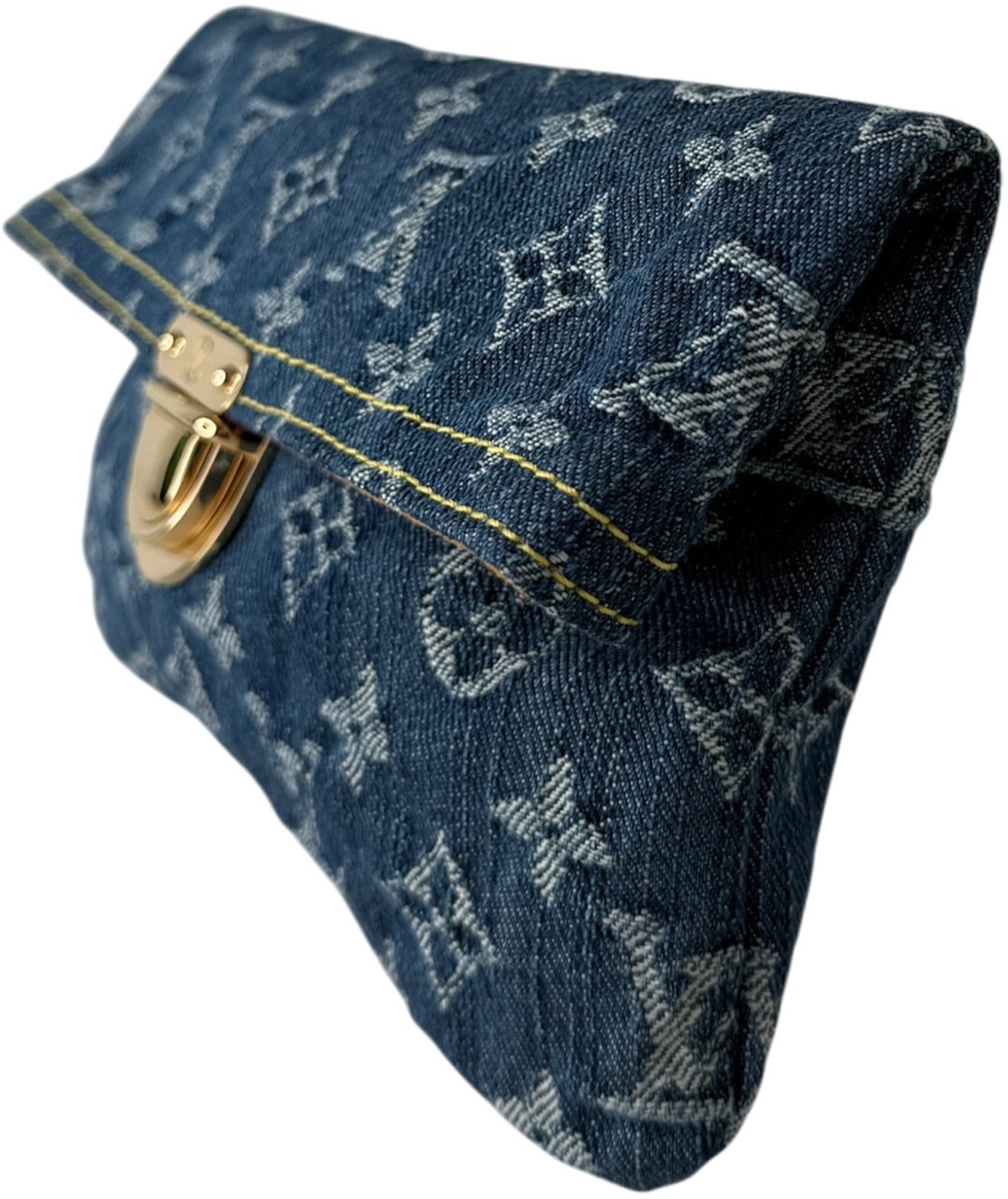 Louis Vuitton Pochette Plate Denim M95007 Fullset /neuwertig Blauw