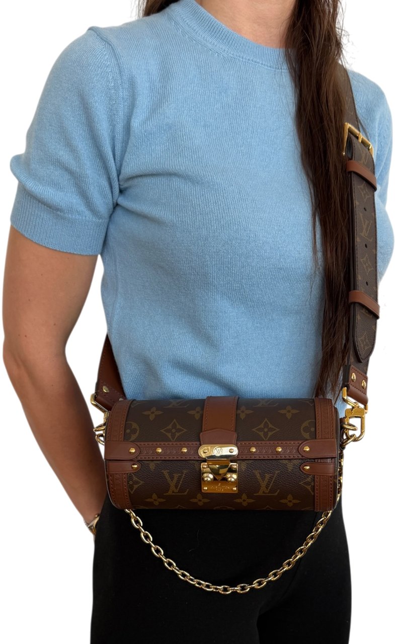 Louis Vuitton Papillon Trunk Monogram Canvas M57835 Fullset / sehr gut Bruin