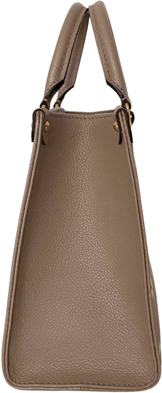 Louis Vuitton OnTheGo PM Monogram Empreinte Tourterelle / Creme Full Set / Very Good Beige