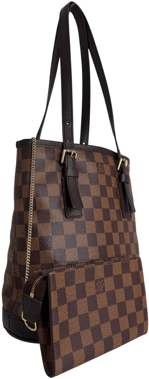 Louis Vuitton Marais Bucket Damier Ebene / sehr gut Bruin