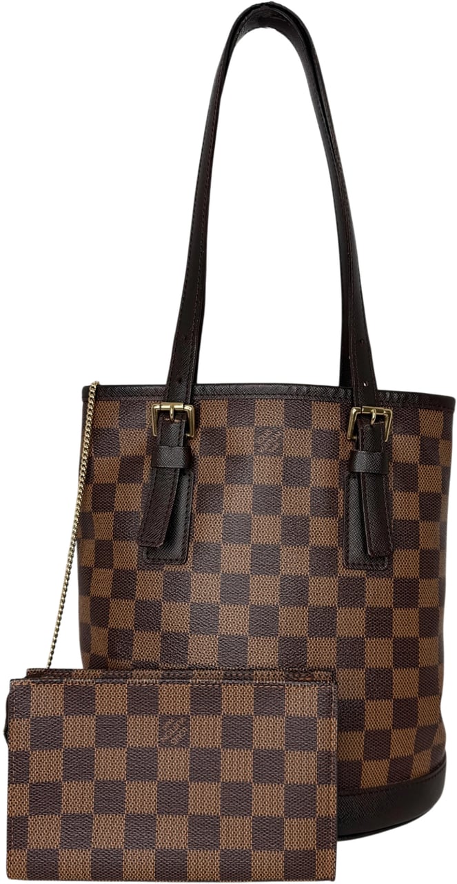 Louis Vuitton Marais Bucket Damier Ebene / sehr gut Bruin