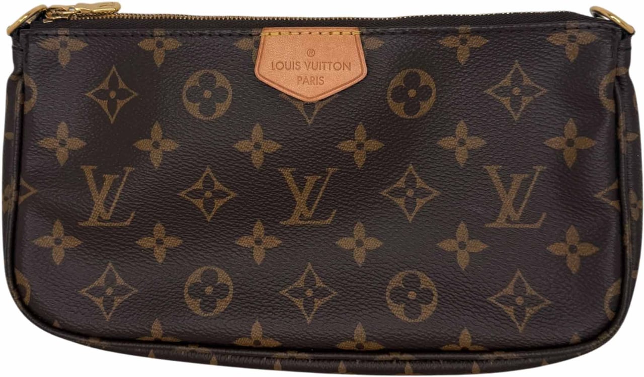 Louis Vuitton Multi Pochette Accessoires Monogram Canvas Khaki M44813 Bruin