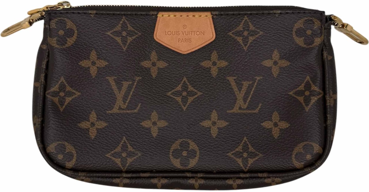 Louis Vuitton Multi Pochette Accessoires Monogram Canvas Khaki M44813 Bruin