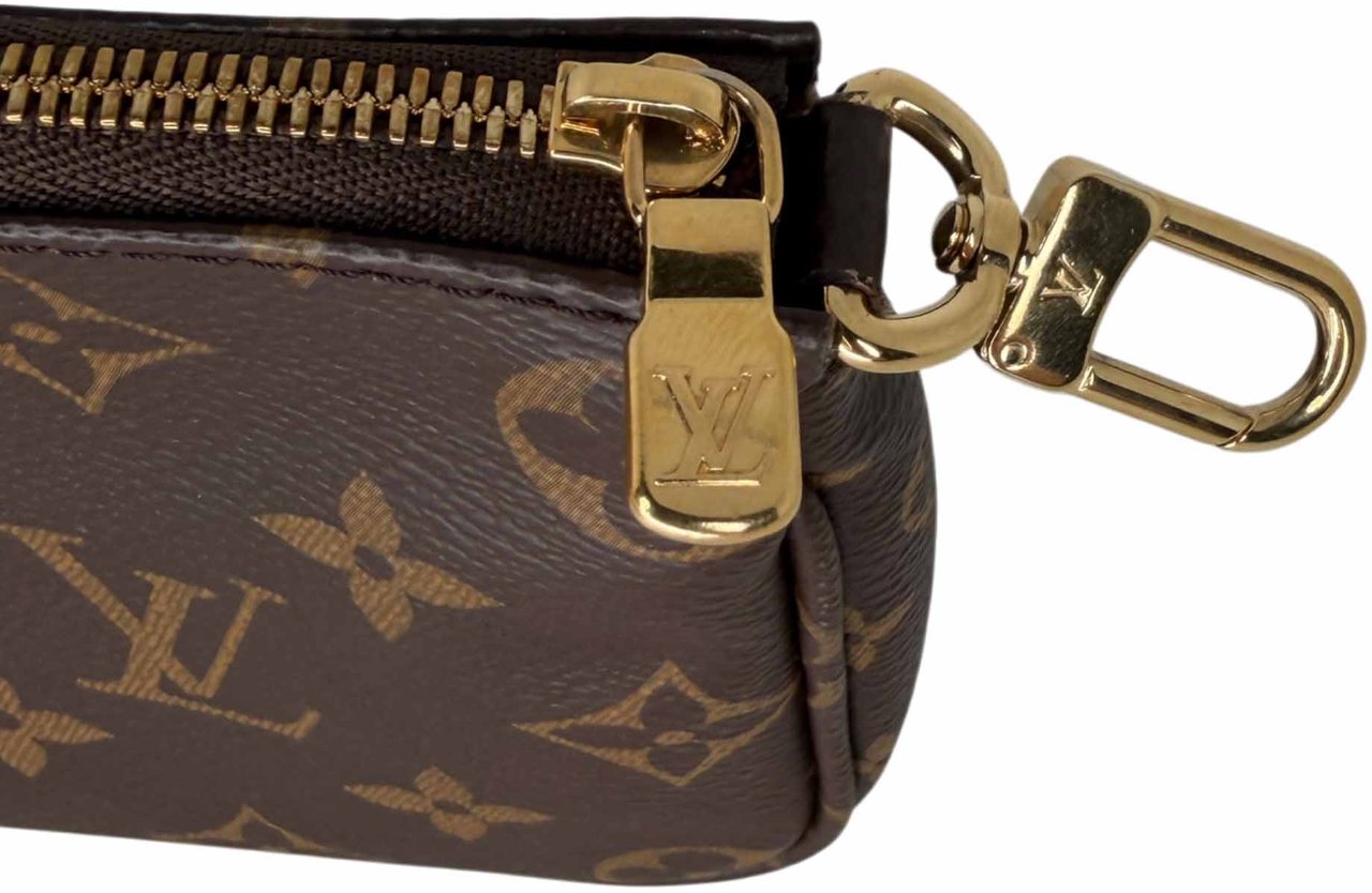 Louis Vuitton Multi Pochette Accessoires Monogram Canvas Khaki M44813 Bruin