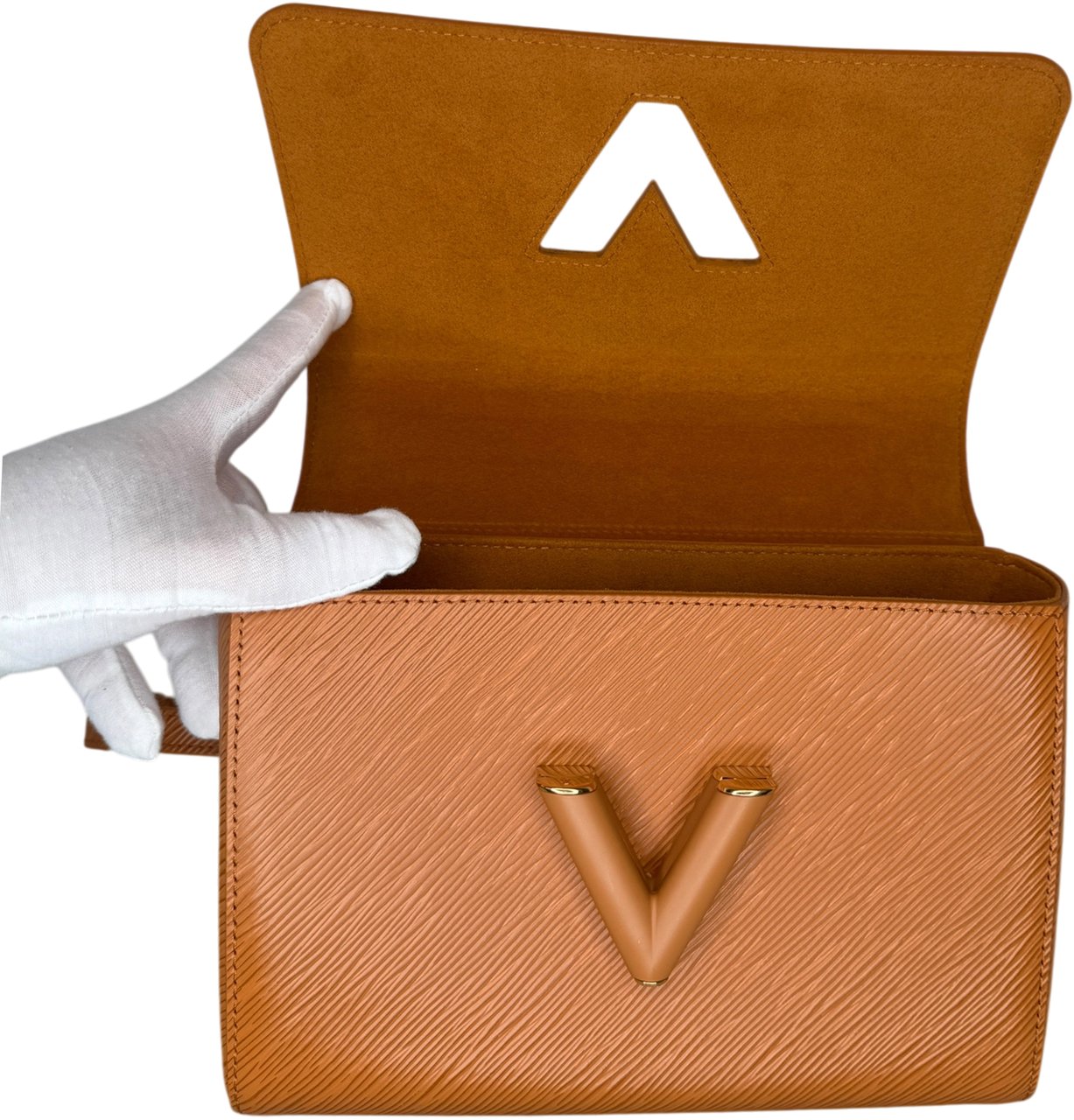 Louis Vuitton Twist MM Epi Leder braun GHW M57939 Bruin