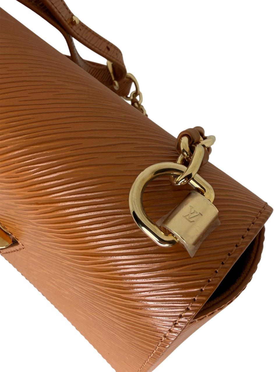 Louis Vuitton Twist MM Epi Leder braun GHW M57939 Bruin