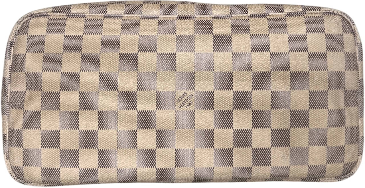Louis Vuitton Neverfull MM Damier Azur Canvas Beige Fullset / gut Beige