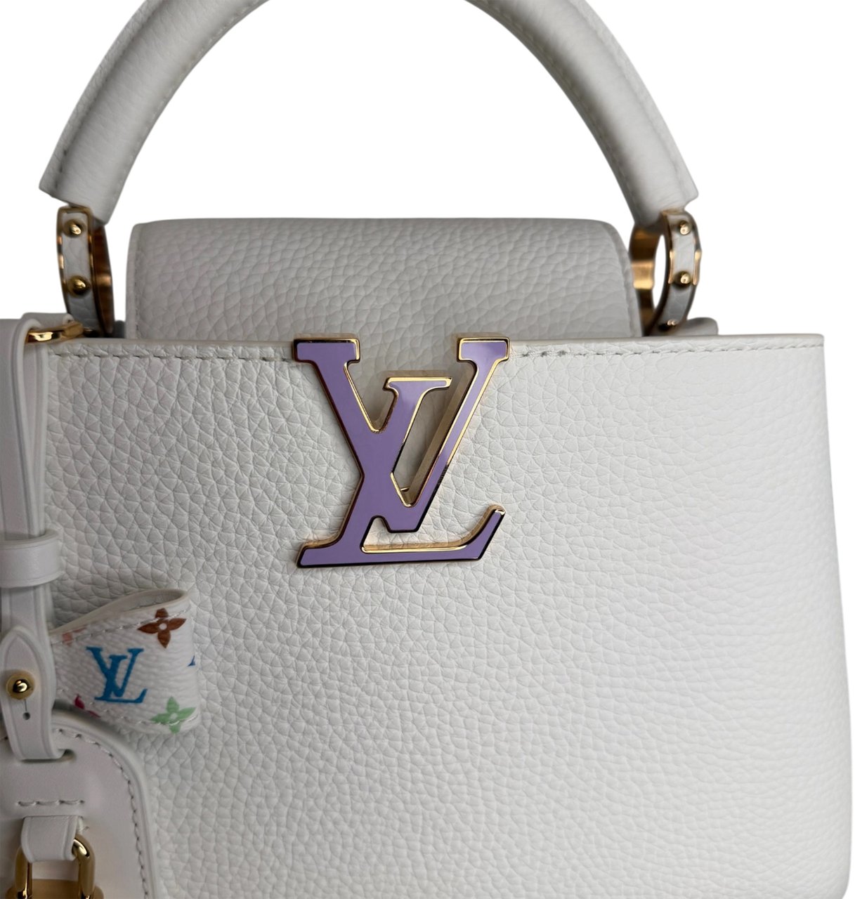 Louis Vuitton x Takashi Murakami Capucines BB Weiß Fullset Wit