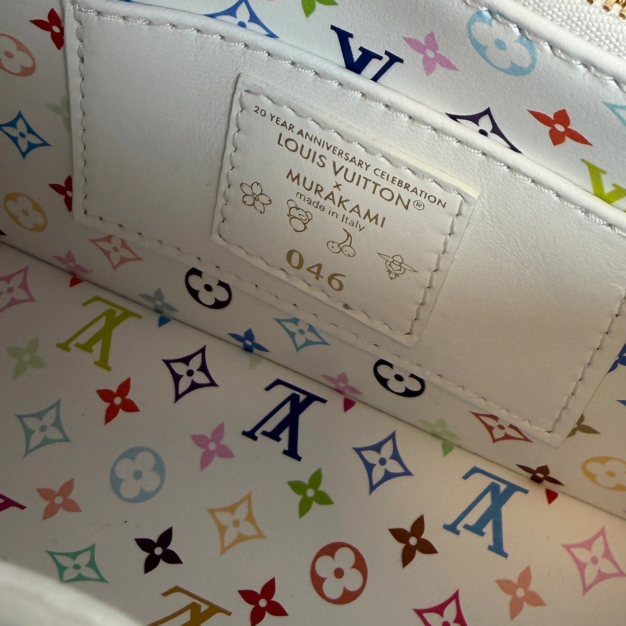 Louis Vuitton x Takashi Murakami Capucines BB Weiß Fullset Wit