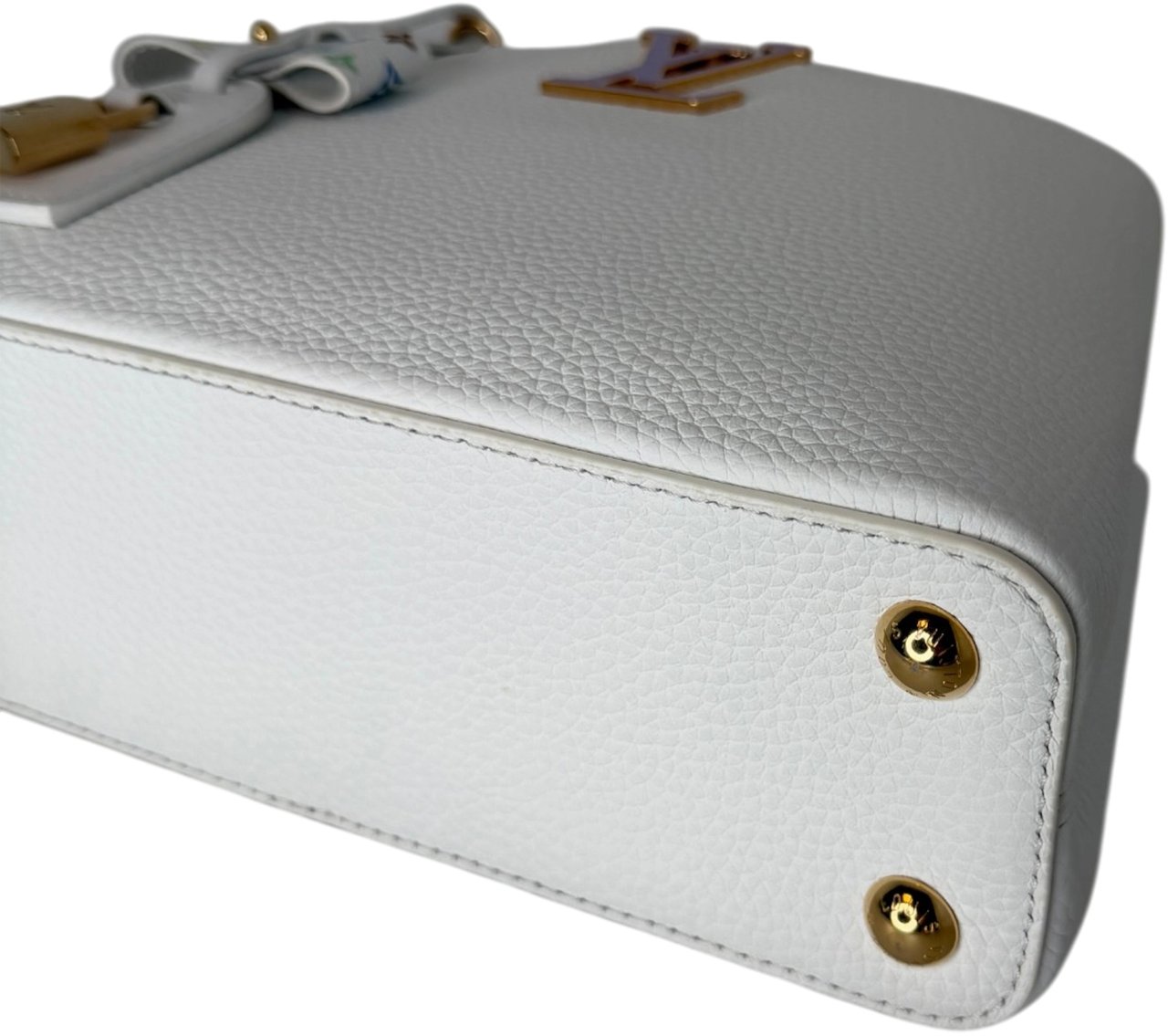 Louis Vuitton x Takashi Murakami Capucines BB Weiß Fullset Wit