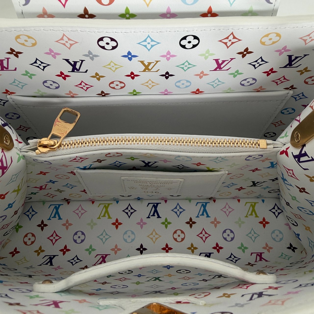 Louis Vuitton x Takashi Murakami Capucines BB Weiß Fullset Wit